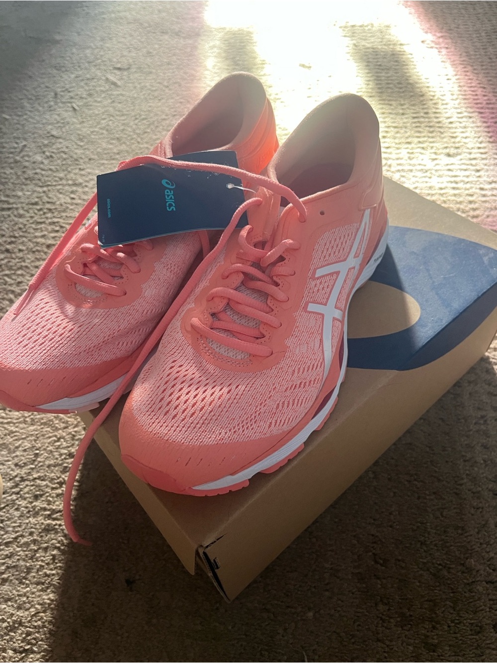 ASICS Women’s Coral-Pink Running Sneakers